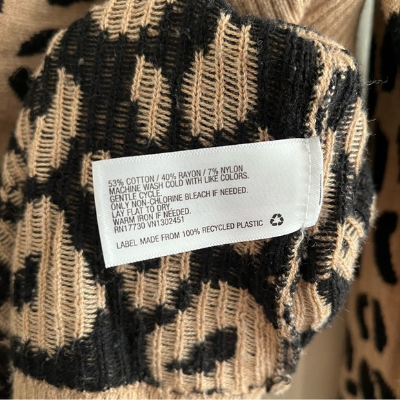 a new day Leopard Print Sweater - Size XL - Picture 4 of 4